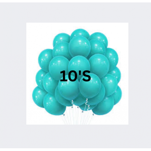 BALLOON PLAIN TEAL 10'S BALLOON PLAIN TEAL 10'S
